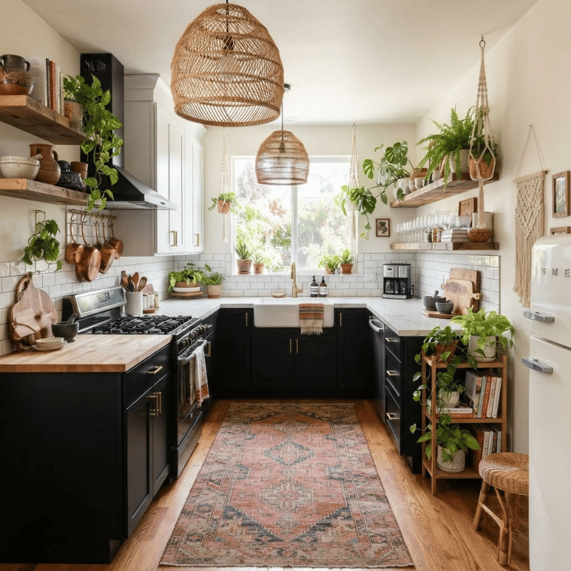 classic tuxedo split cabinetry