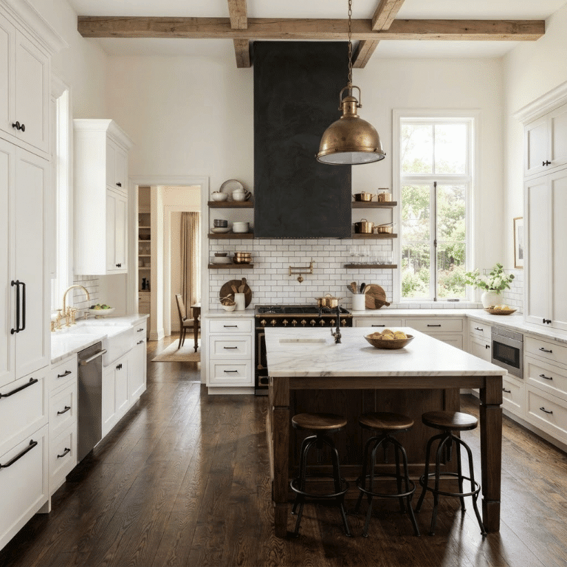 custom black range hood enclosure