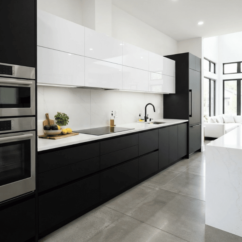 flat panel minimalist monochrome