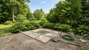 outdoor-shower-with-flagstone-base