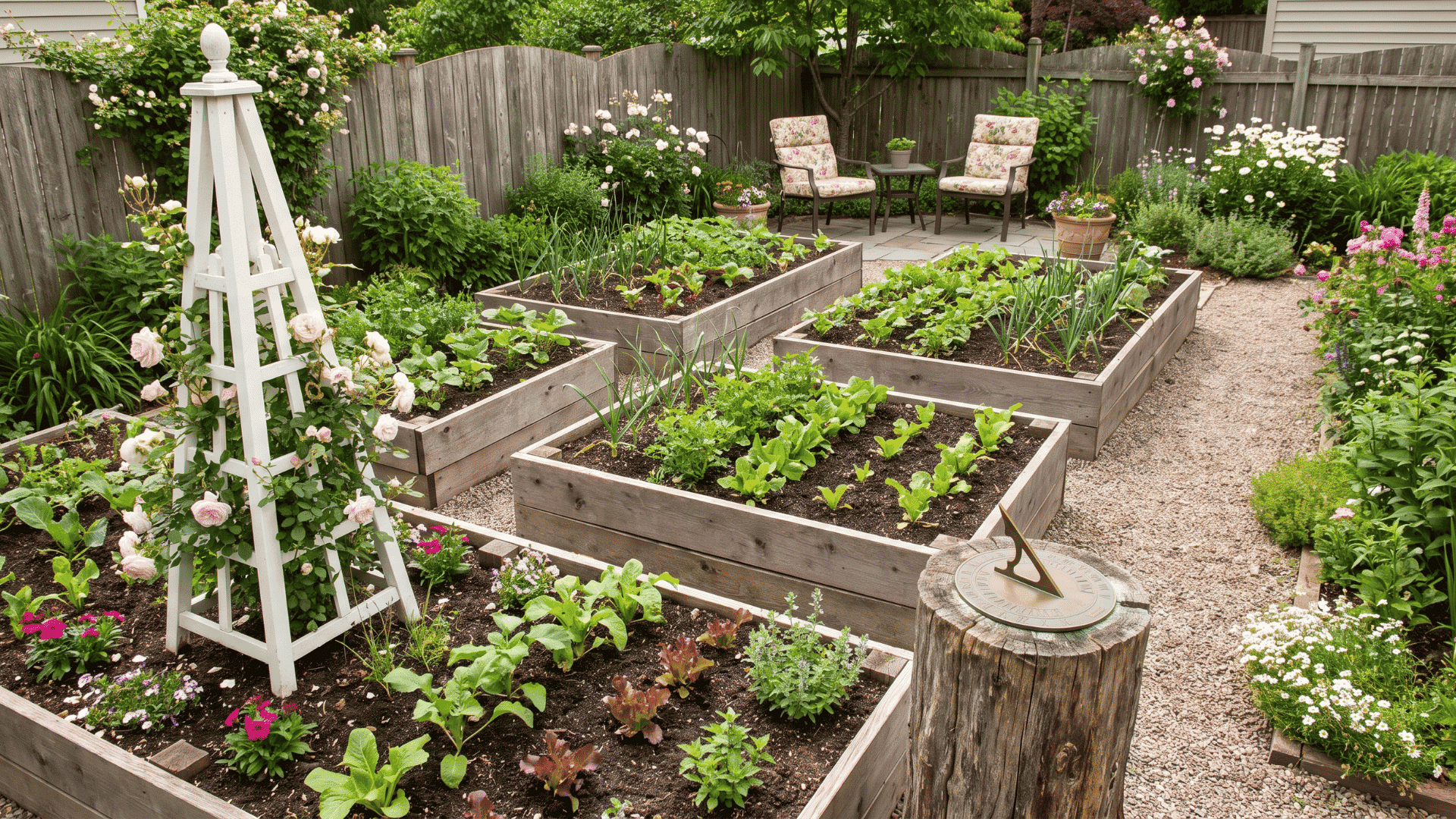 potager garden layout