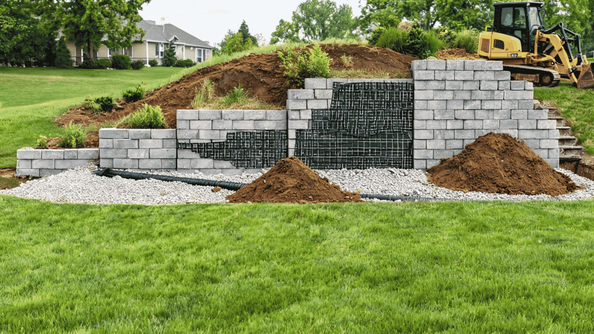 Retaining wall costs increase with height due to added materials, labor, drainage, and reinforcement